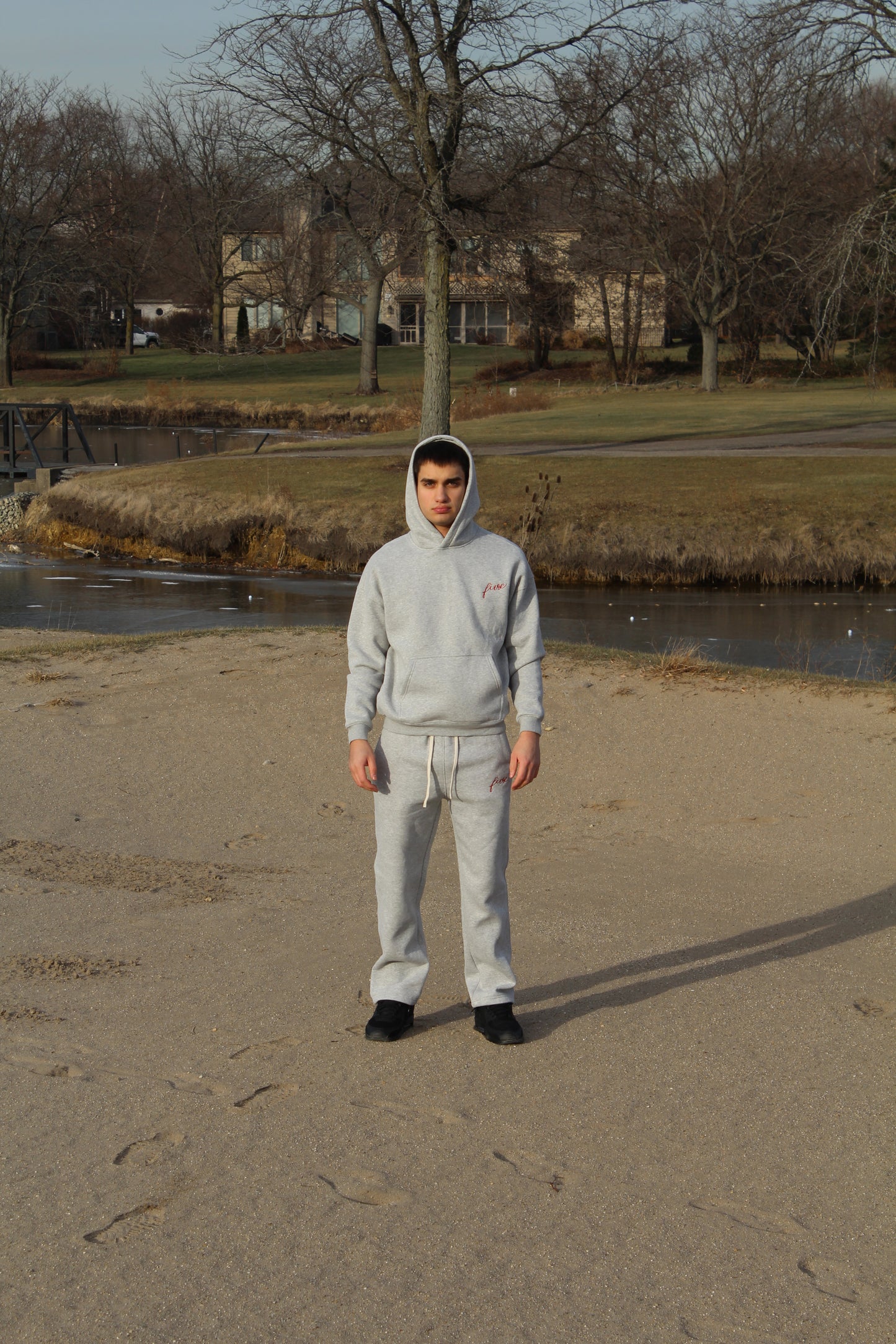 Grey Basics Hoodie