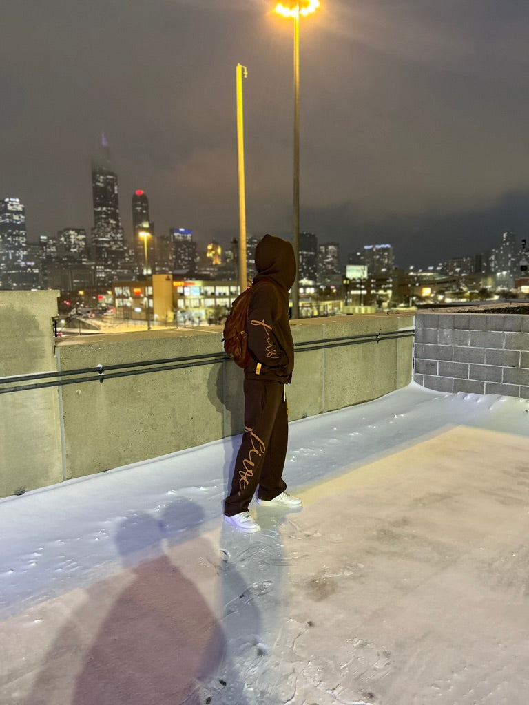 Brown Zip up Hoodie