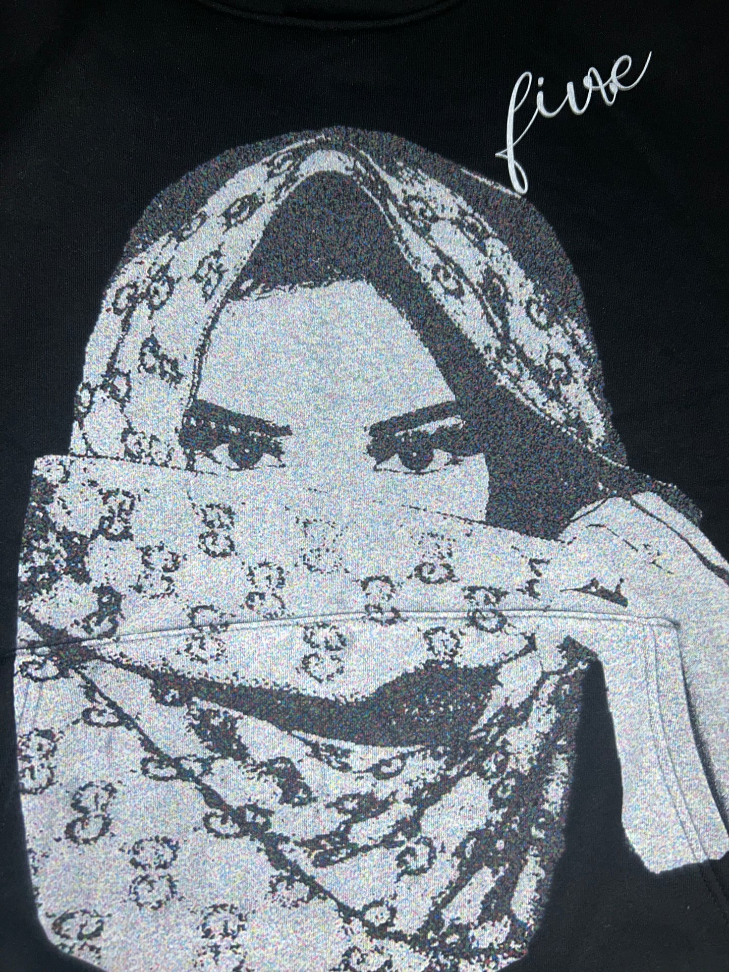 Black Graphic Hoodie