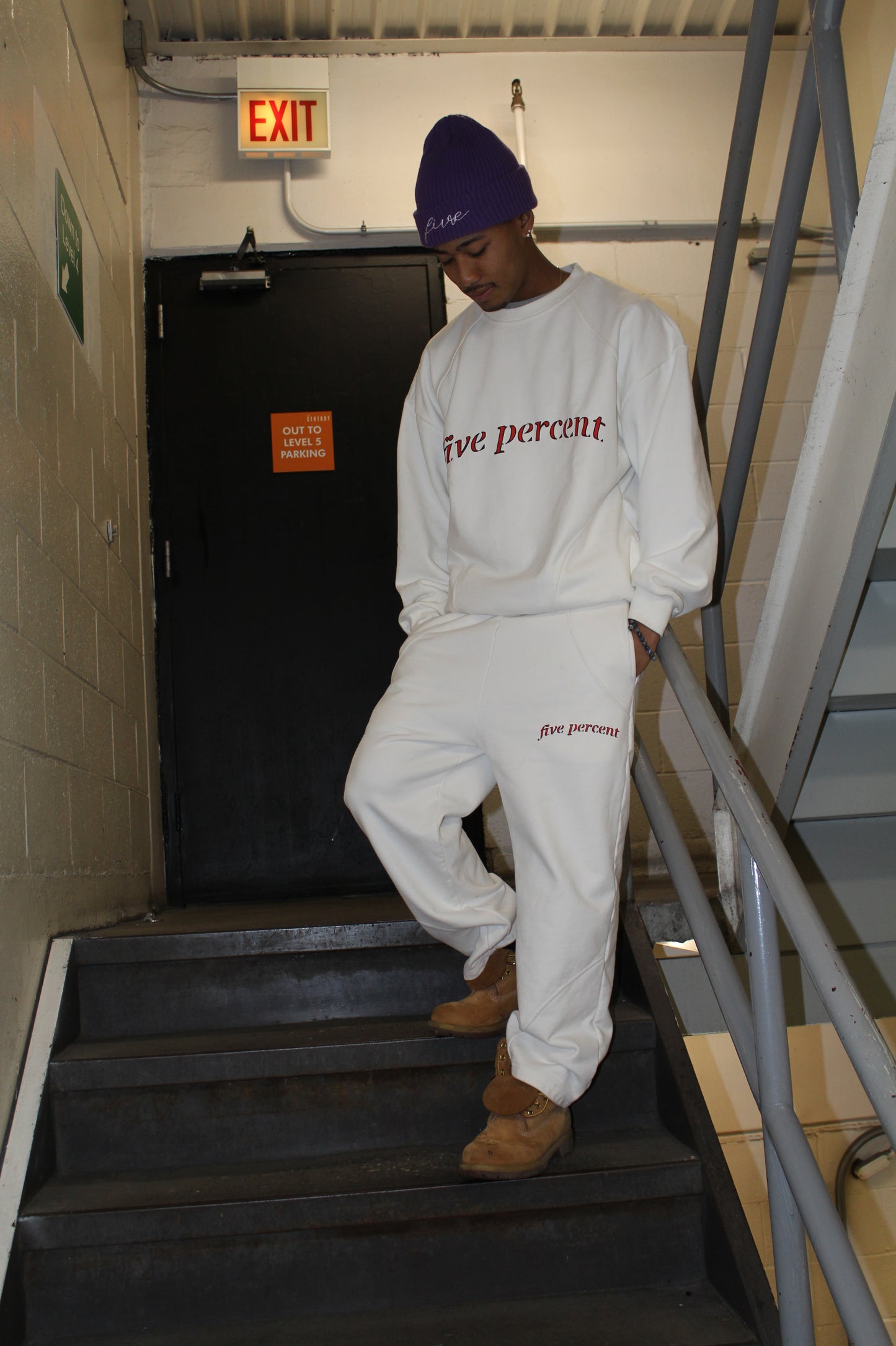 White Phenom Sweats