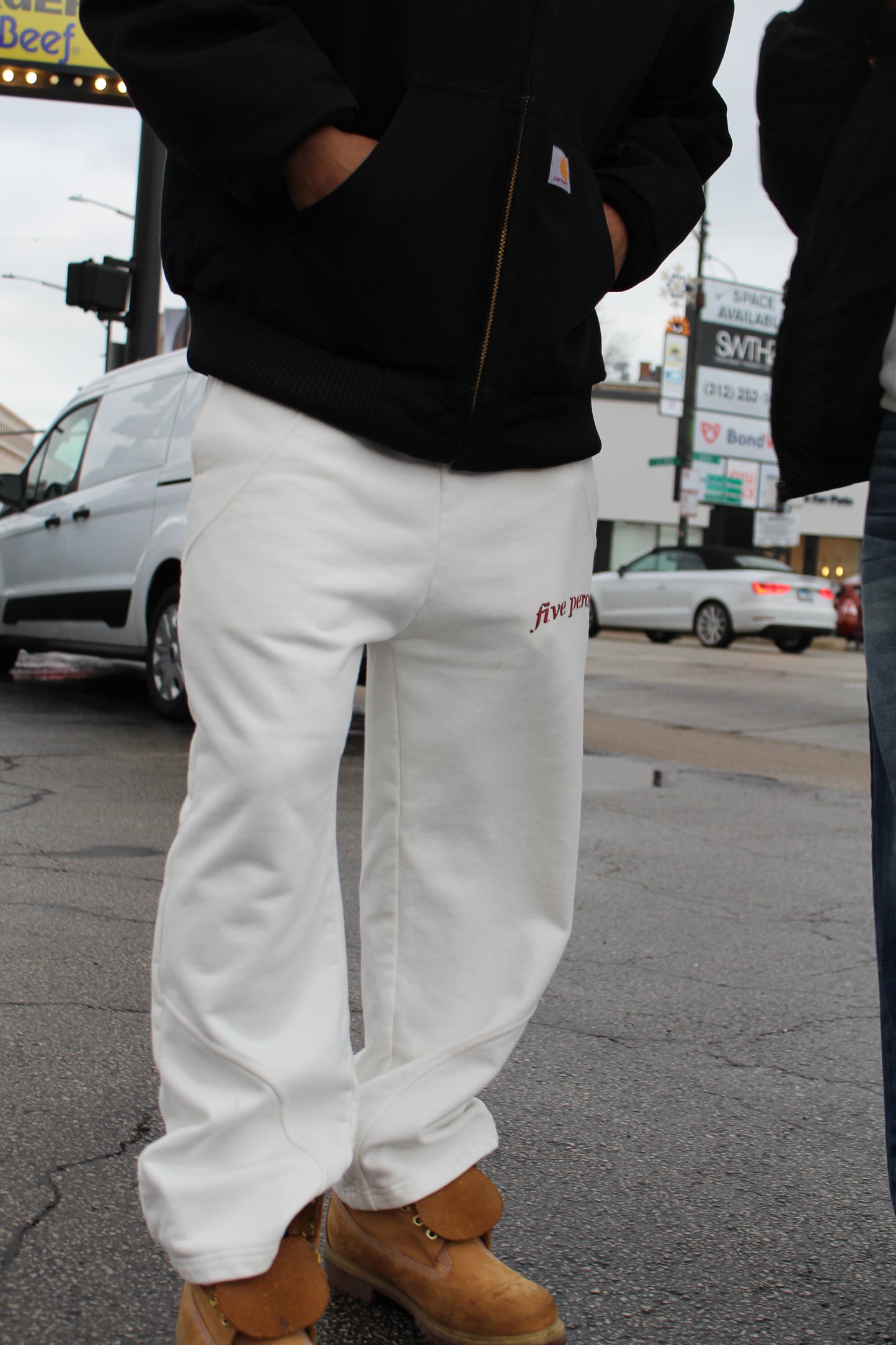 White Phenom Sweats