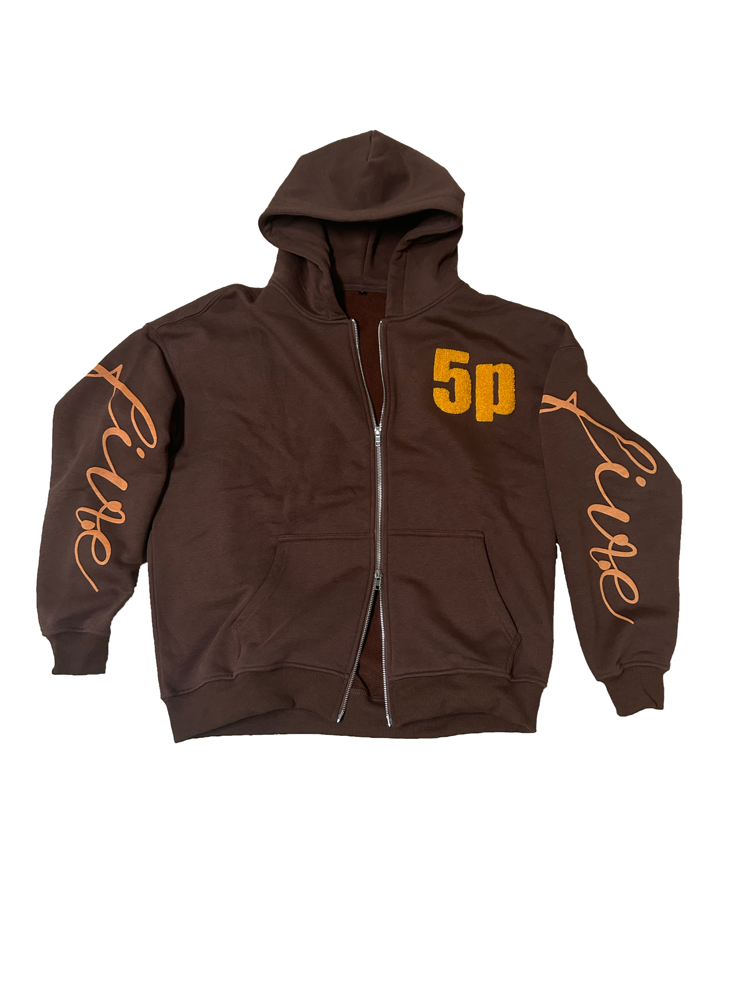 Brown Zip up Hoodie