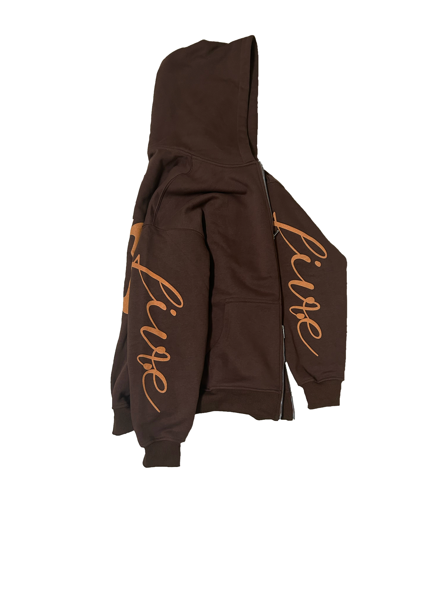 Brown Zip up Hoodie