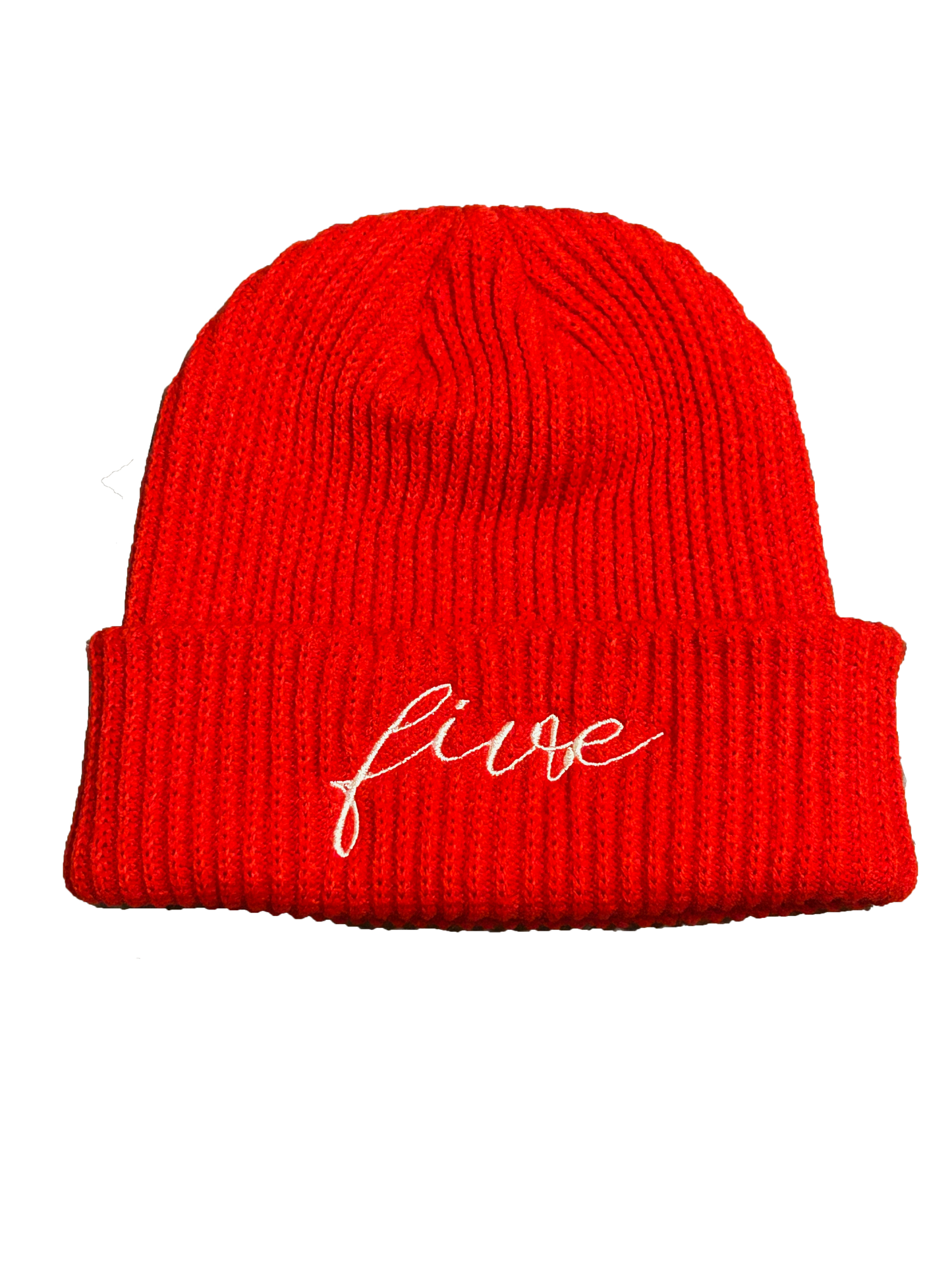 Knitted Beanie (Red)