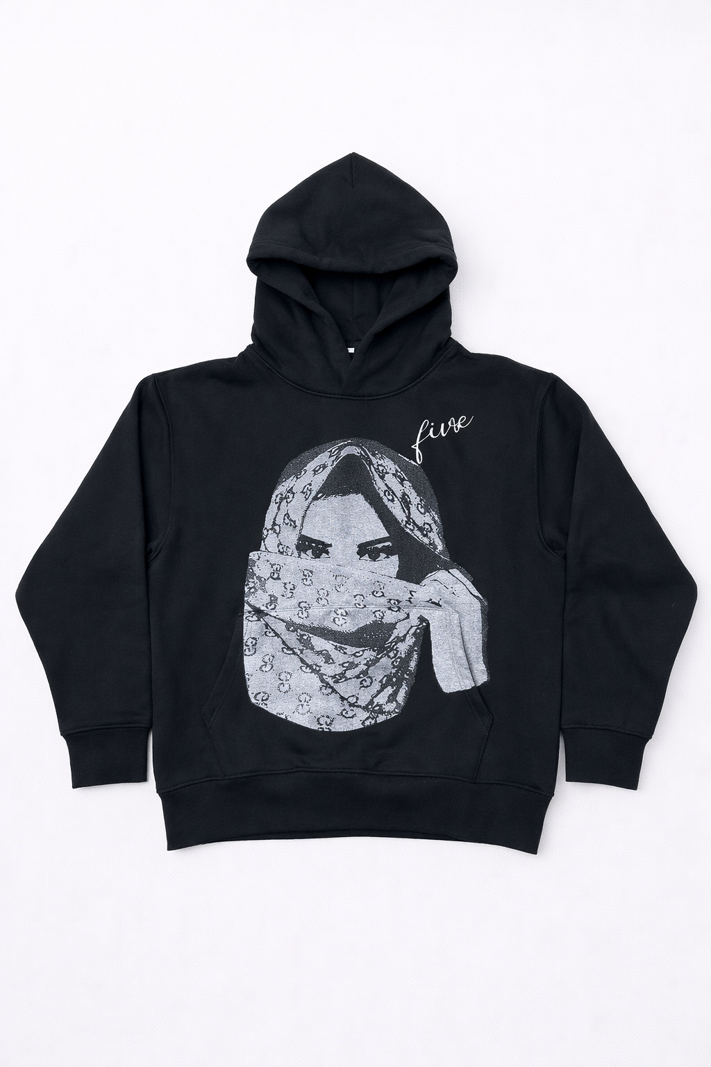 Graphic Hoodie Black