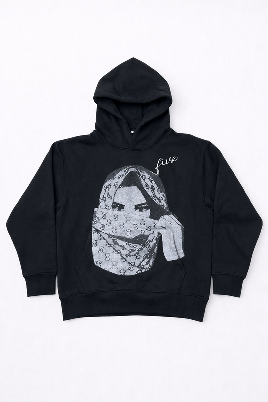 Graphic Hoodie Black