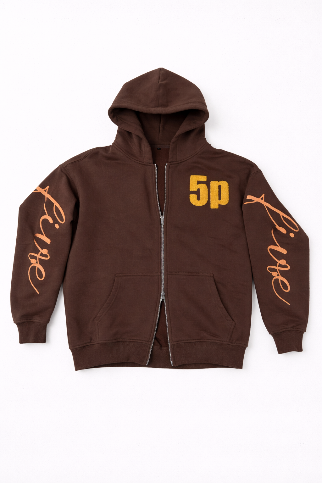 Zip up Hoodie Brown