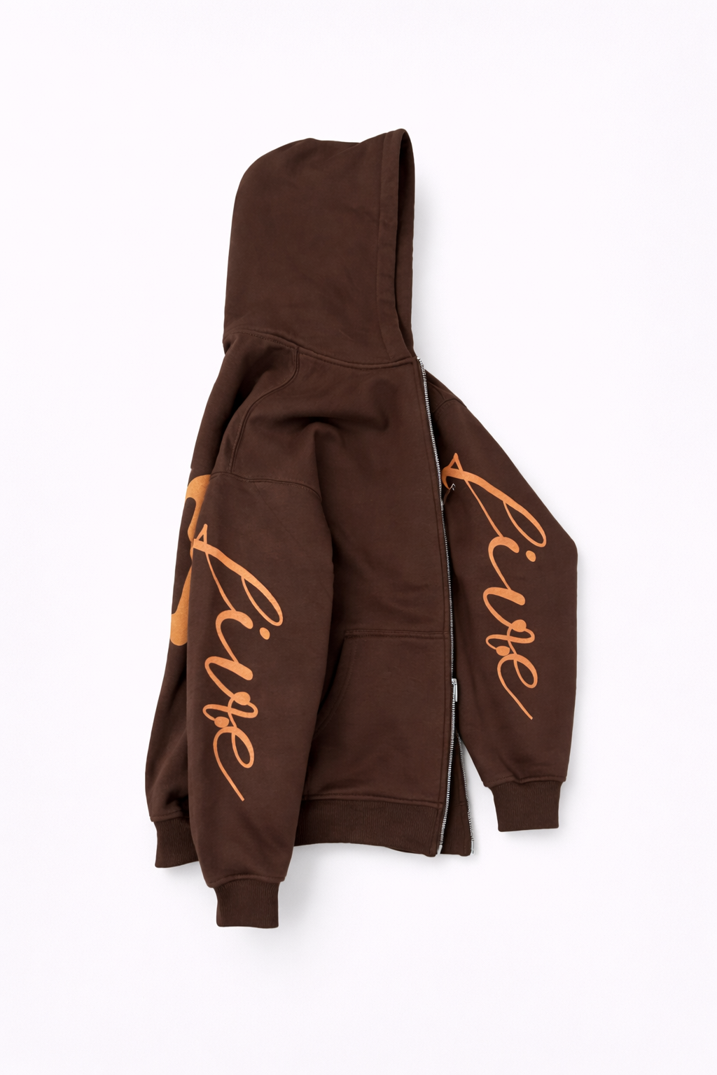 Zip up Hoodie Brown